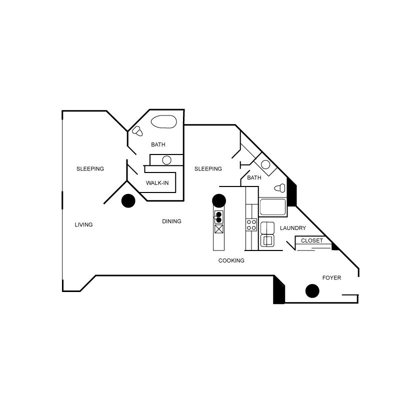 Floor plan layout diagram for c01